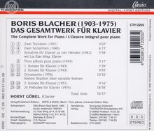 Boris Blacher (1903-1975): Sämtliche Klavierwerke, CD