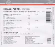 Ignaz Pleyel (1757-1831): Klaviertrios Nr.1-3, CD