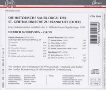 Die Sauer-Orgel St.Gertraud Frankfurt (Oder), CD