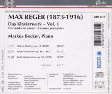 Max Reger (1873-1916): Das Klavierwerk Vol.1, CD