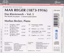 Max Reger (1873-1916): Das Klavierwerk Vol.3, CD