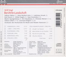 Willi Vogl (geb. 1961): Berührte Landschaft, CD