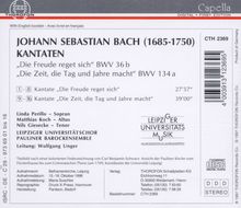 Johann Sebastian Bach (1685-1750): Kantaten BWV 36b &amp; 134a, CD
