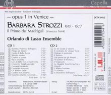 Barbara Strozzi (1619-1677): Primo Libro de Madrigali (1644), 2 CDs