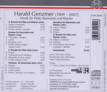 Harald Genzmer (1909-2007): Sonate für Klarinette &amp; Klavier, CD