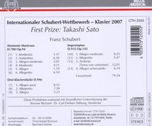 Internationaler Schubert-Wettbewerb 2007, CD