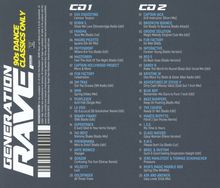 Generation Rave Vol.2: 90s Dance Classics Only, 2 CDs