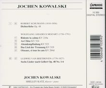 Jochen Kowalski singt Lieder, CD
