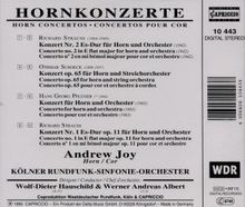 Andrew Joy spielt Hornkonzerte, CD