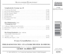 Alexander von Zemlinsky (1871-1942): Symphonische Gesänge op.20, CD