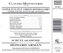 Claudio Monteverdi (1567-1643): Vesper zum Fest Christi Himmelfahrt, CD