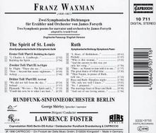 Franz Waxman (1906-1967): The Spirit of St.Louis-Suite, CD