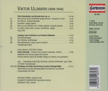 Viktor Ullmann (1898-1944): Lieder, CD