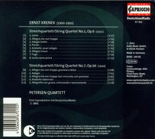 Ernst Krenek (1900-1991): Streichquartette Nr.1 &amp; 7 (opp.6 &amp; 96), CD