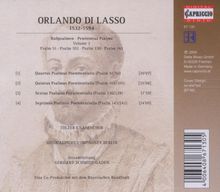 Orlando di Lasso (Lassus) (1532-1594): Psalmi penitentialis "Bußpsalmen" Vol.2, CD