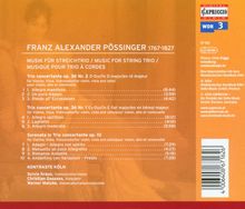 Franz Alexander Pössinger (1767-1827): Musik für Streichtrio, CD