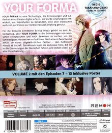 "YOUR FORMA" ist eine Technologie, die Erinnerungen erfasst. Illustrationen von Charakteren. Enthält Episoden 7-13.