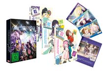 Text: "Can't Swim in the Night", "Volume 01", "Volume 02", "Volume 03", "Jellyfish". Illustrationen von Mädchen und Albumcover.