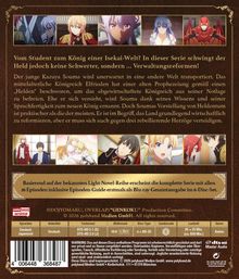 Vom Student zum König einer Isekai-Welt? Protagonist Kazuya Souma regiert mit Verwaltungsreformen statt Schwertern.