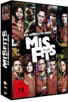 Misfits (Komplette Serie), 13 DVDs