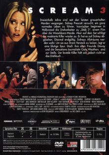 Scream 3 (1999), DVD