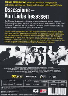 Ossessione - Von Liebe besessen (Besessenheit), DVD