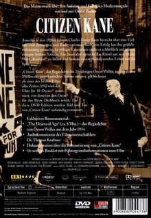 Citizen Kane (Restaurierte Fassung), DVD