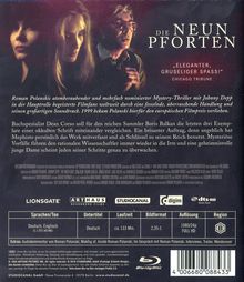 Die neun Pforten (Blu-ray), Blu-ray Disc
