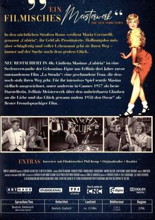 Die Nächte der Cabiria (Special Edition), DVD