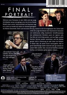 Final Portrait, DVD