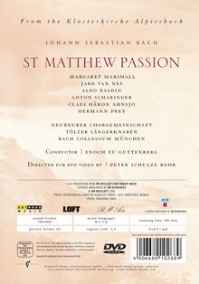 Johann Sebastian Bach (1685-1750): Matthäus-Passion BWV 244, DVD