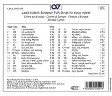Laula kultani - European Folks Songs for equal voices, CD