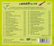 Kinderlieder für Alle - 35 Lieder zum Mitsingen, CD