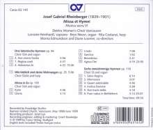 Josef Rheinberger (1839-1901): Messe op.155, CD
