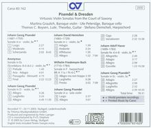 Pisendel &amp; Dresden - Violinsonaten am Sächsischen Hof, CD