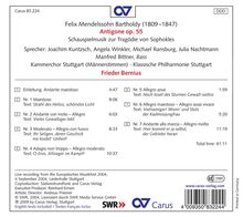 Felix Mendelssohn Bartholdy (1809-1847): Antigone op.55 (Schauspielmusik), CD