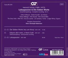 Heinrich Schütz (1585-1672): Lukaspassion SWV 480 (Carus Schütz-Edition Vol. 6), CD