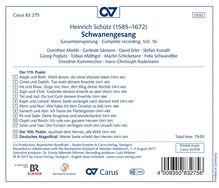 Heinrich Schütz (1585-1672): Schwanengesang SWV 482-494 (Carus Schütz-Edition Vol.16), CD