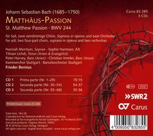 Johann Sebastian Bach (1685-1750): Matthäus-Passion BWV 244, 3 CDs