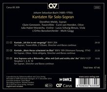 Johann Sebastian Bach (1685-1750): Kantaten BWV 199 &amp; 204, CD