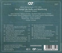 Michael Haydn (1737-1806): Der Kampf der Buße und Bekehrung (Oratorium), CD