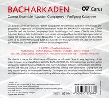 Calmus Ensemble Leipzig &amp; Lautten Compagney Berlin - Bacharkaden, CD