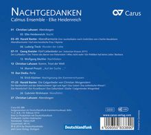 Calmus Ensemble - Nachtgedanken, CD
