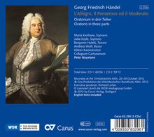 Georg Friedrich Händel (1685-1759): L'Allegro,Il Penseroso ed Il Moderato, 2 CDs