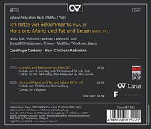 Johann Sebastian Bach (1685-1750): Kantaten BWV 21 &amp; 147, CD