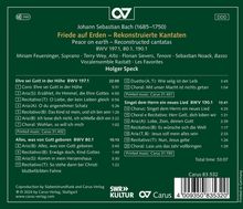 Johann Sebastian Bach (1685-1750): Rekonstruierte Kantaten "Friede auf Erden", CD