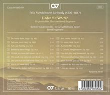 Felix Mendelssohn Bartholdy (1809-1847): Lieder für gemischten Chor "Lieder mit Worten", CD