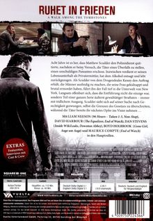 Titel: RUHET IN FRIEDEN. Eine düstere, actionreiche Thriller-DVD mit Liam Neeson als Hauptfigur. Extras: Featurettes. Genre: Action/Thriller.