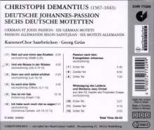 Christoph Demantius (1567-1643): Johannes-Passion, CD