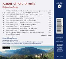 Amor vincit omnia - Mittelalterliche Liebeslieder, CD